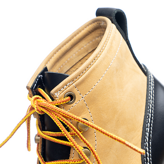 Two-tone short-face motorcycle boots 7302