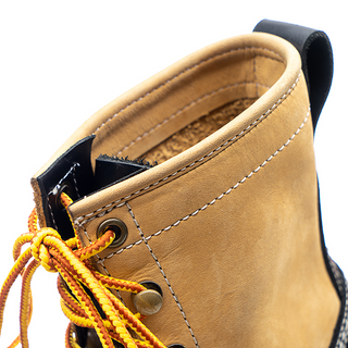 Two-tone short-face motorcycle boots 7303