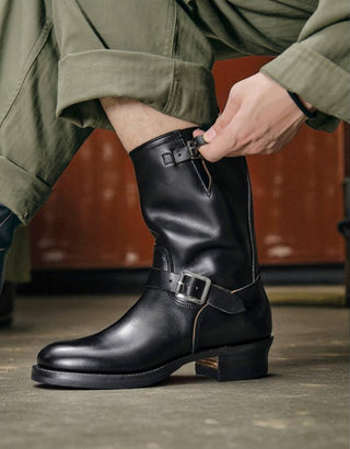 Leather Engineer Boots 3450 - Brake House - Black - 14