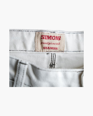Lot. 2421 15oz Double Knee White Denim