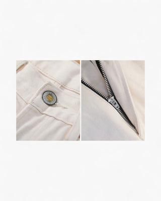 15oz Off-White Selvedge Denim - 3 Fits