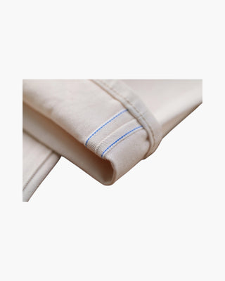 15oz Off-White Selvedge Denim - 3 Fits