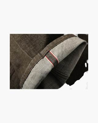 701 13.3oz Khaki Green Selvedge Denim - Snakepit Collection