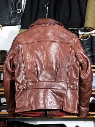 Four Corner Leather Work Jacket-Brake House-S-8