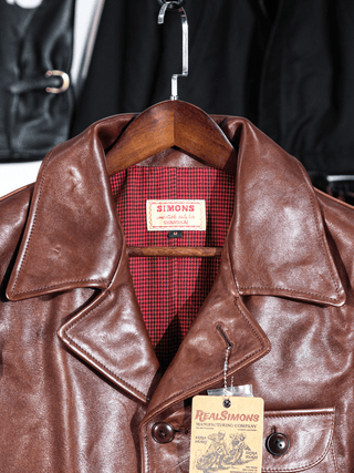 Four Corner Leather Work Jacket-Brake House-S-23