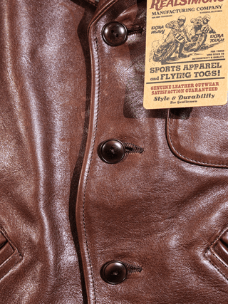 Four Corner Leather Work Jacket-Brake House-S-38