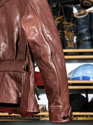 Four Corner Leather Work Jacket-Brake House-S-52