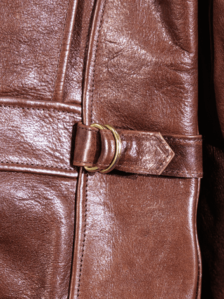 Four Corner Leather Work Jacket-Brake House-S-48