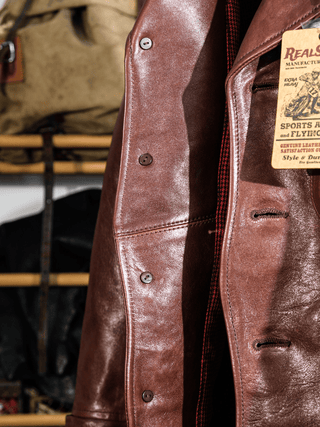 Four Corner Leather Work Jacket-Brake House-S-51