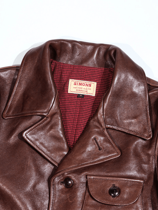 Four Corner Leather Work Jacket-Brake House-S-25