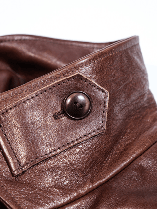 Four Corner Leather Work Jacket-Brake House-S-33