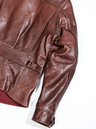 Four Corner Leather Work Jacket-Brake House-S-29