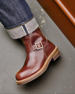 Leather Engineer Boots 2690 - Brake House - Dark Brown - 9