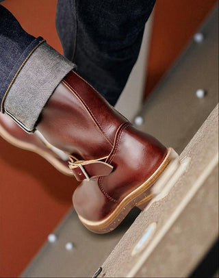 Leather Engineer Boots 2690 - Brake House - Dark Brown - 10