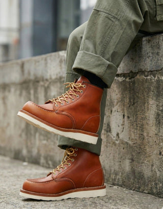 Classic Moc Toe Boots 1101 - VIBRAM® 9105 outsole - Brake House - Brown - 18