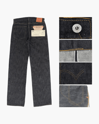 Great Victory 1940s 14oz Raw Selvedge Denim - Brake House - Indigo - 2