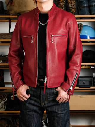J - 100 Single Rider Racing Jacket - Brake House - Red - 18