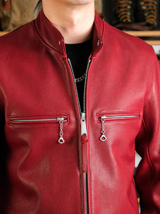 J - 100 Single Rider Racing Jacket - Brake House - Red - 23