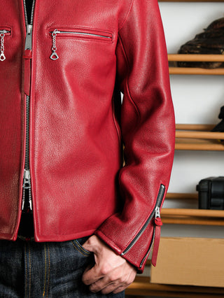 J - 100 Single Rider Racing Jacket - Brake House - Red - 25