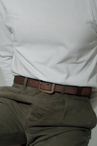 Garrison Heavy Leather Belt - Brake House - 100cm(W29–30) - 11
