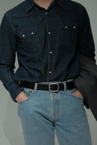 Garrison Refined Leather Belt - Brake House - 90cm(W25–26) - 13