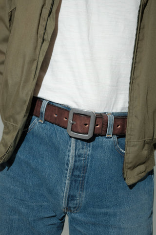 Garrison Heavy Steel Leather Belt - Brake House - 95cm(W27–28) - 14