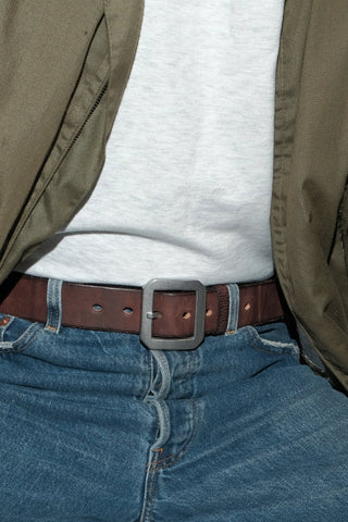 Garrison Heavy Steel Leather Belt - Brake House - 95cm(W27–28) - 13