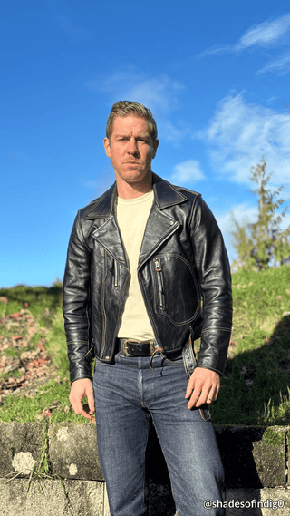 ‘Leather Togs’ Motorcycle Jacket, LA BREA - Brake House - Black - 21