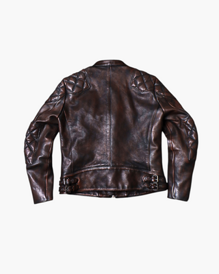 Tea core horsehide cafe racer burgundy