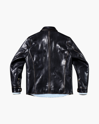 Italian vegetable-tanned calfskin brakeman car coat