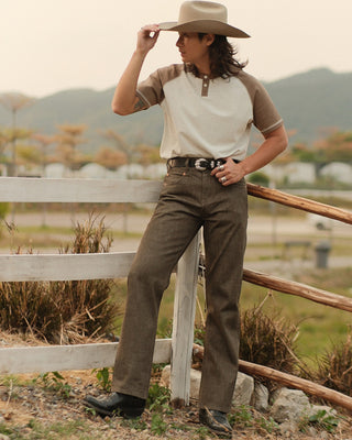 701 13.3oz Khaki Green Selvedge Denim - Snakepit Collection