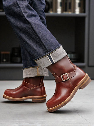 Leather Engineer Boots 2690 - Brake House - Dark Brown - 6