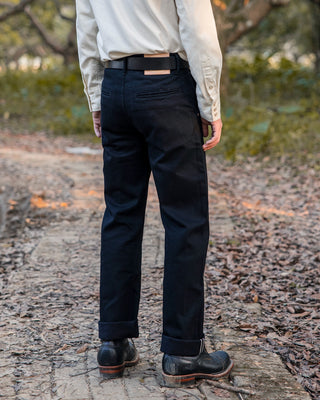 14.5oz Double Dyed Denim Field Chino - Black