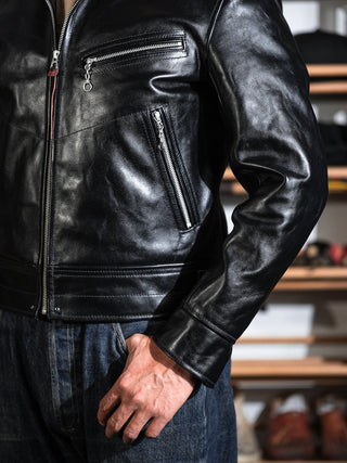 “Motorist” 1930s Leather Sports Jacket (Pre-order)-Brake House-S-5