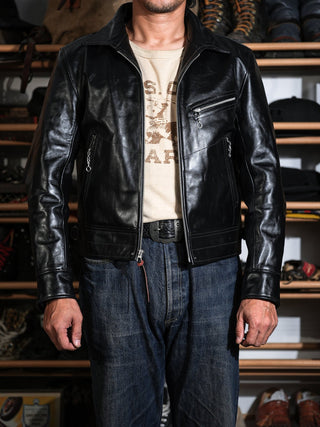 “Motorist” 1930s Leather Sports Jacket (Pre-order)-Brake House-S-2