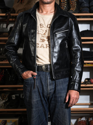 “Motorist” 1930s Leather Sports Jacket (Pre-order)-Brake House-S-1