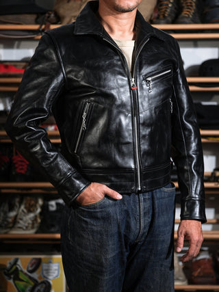 “Motorist” 1930s Leather Sports Jacket (Pre-order)-Brake House-S-7