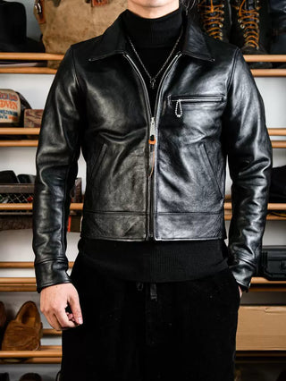 1930s Cropped Single Leather Jacket