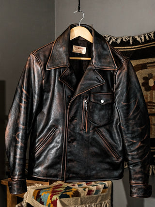 1940s California Bears Car Coat Black