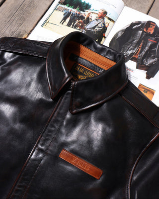 Tea core horsehide A-2 jacket V. Hilts