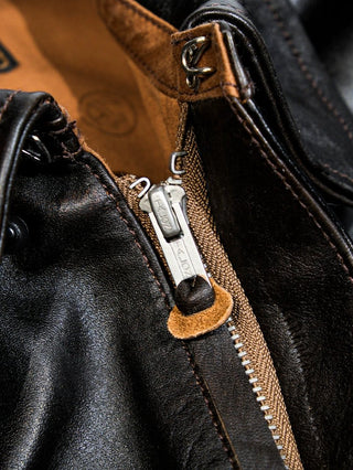 V. Hilts A2 Flight Leather Jacket - Brake House - Seal Brown - 7