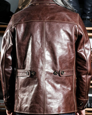 Tea core horsehide brakeman car coat