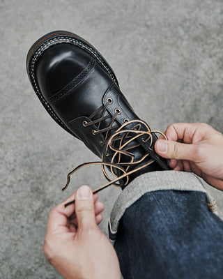 Round cap-toe service boots 8301