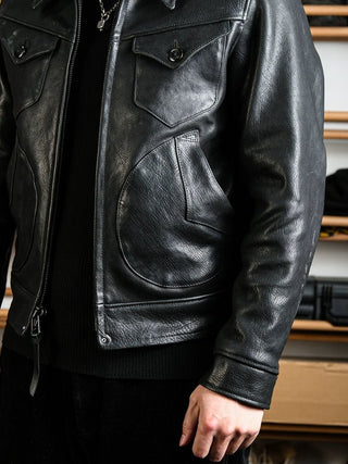 Mendoza Leather Jacket - Brake House - Black - 5