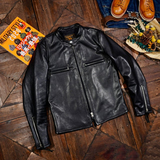 Italian cowhide J-100 racing jacket