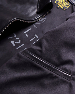 Vegetable-tanned cowhide A-2 jacket V. Hilts