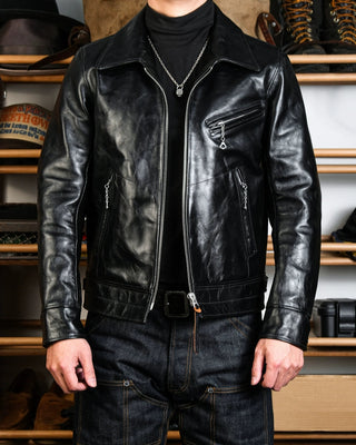 Tea core horsehide Mulholland jacket