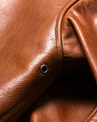 Cowhide A-2 jackets V. Hilts tobacco brown