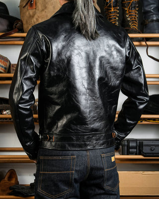 Tea core horsehide Mulholland jacket