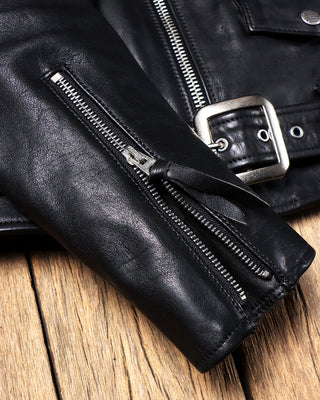 One-star vagetable tanned cowhide riding jacket